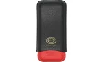 Custodia in pelle Partagas Series nera e rossa con logo dorato