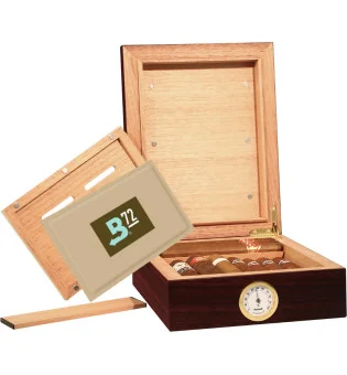 BigSmoke Humidor Mini Brown incl. pack Boveda 72%