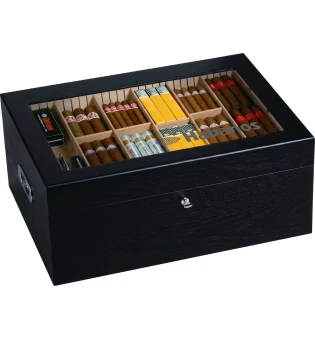 Humidor Habanos Gastronomy Nero in Seta
