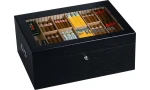 Humidor Habanos Gastronomy Nero in Seta foto 6