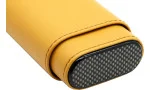 Custodia in Pelle per Sigari Giallo / Carbonio foto 8